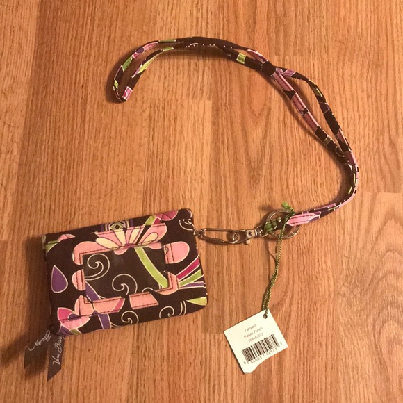 Vera Bradley Handbags - Vera Bradley Purple Punch Lanyard & Wristlet